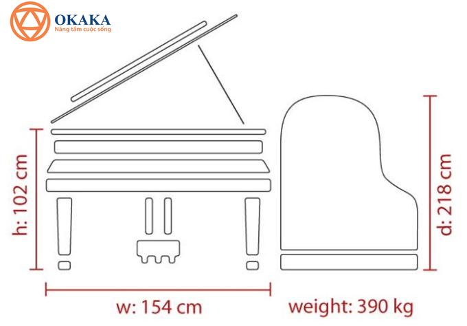 OKAKA Music cung cấp cho bạn vài thông tin bổ ích về kích thước đàn piano với hy vọng bạn sẽ chọn được loại phù hợp nhất cho không gian...