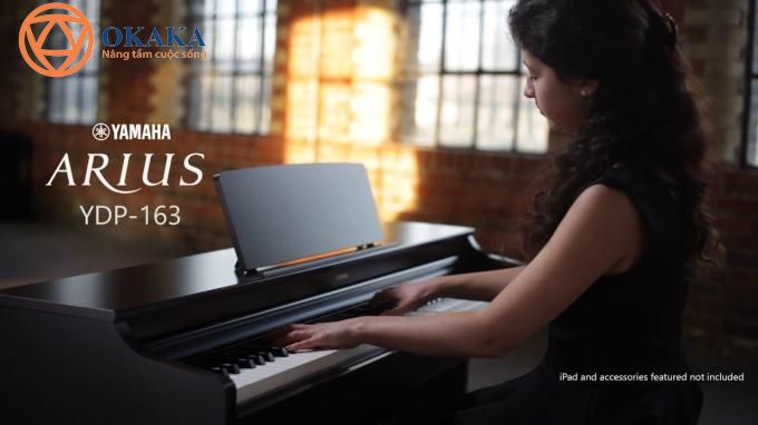 Đàn piano điện Yamaha YDP-163 dòng Arius với động cơ âm thanh Pure CF và bàn phím Graded Hammer 3 với ba cảm biến mang lại cho bạn trải....