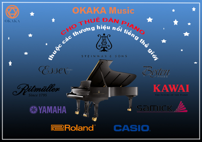 Nhu cầu thuê đàn piano ngày càng tăng cao, kéo theo đó là sự ra đời của nhiều công ty, cửa hàng… cho thuê đàn piano. Chỉ riêng ở TPHCM thôi đã có đến hàng trăm địa điểm như vậy, bạn biết “chọn mặt gửi vàng” cho ai? Khi chọn dịch vụ cho thuê đàn piano ở OKAKA Music, bạn sẽ được…