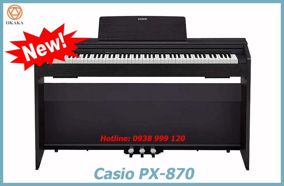 Đơn giản là đàn piano điện Casio PX-870 có rất nhiều ưu điểm vượt trội mà bạn không thể tìm thấy ở model PX-860!