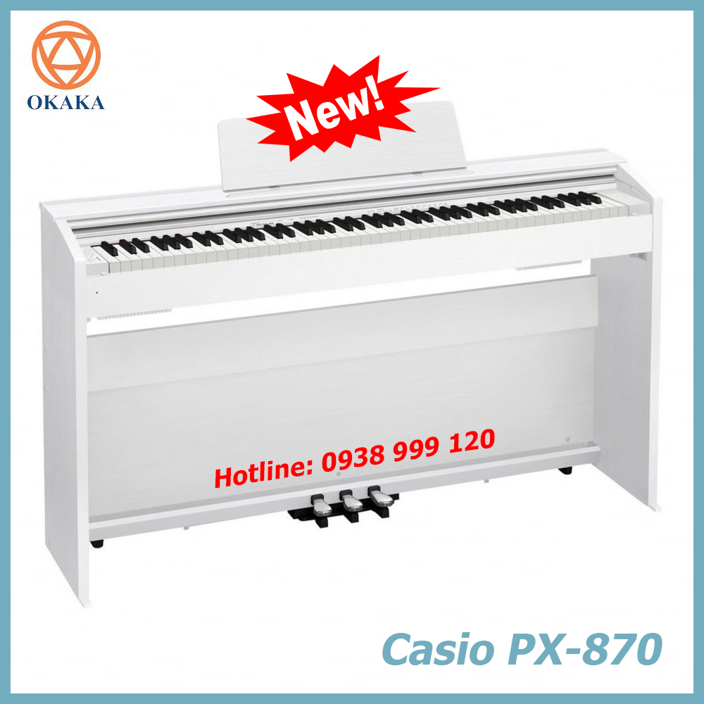 Nói đến việc tiết kiệm được nhiều cho ngân sách của bạn, model đàn piano điện Casio PX-870 mới ra mắt năm 2017 rất đáng để bạn chờ đợi. Quan trọng nhất vẫn là mua đàn piano điện Casio PX-870 ở đâu giá tốt, phải không bạn?