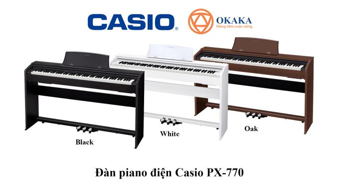 Casio PX-770 là một trong những model đàn piano điện dòng Privia mới ra mắt năm 2018. Điều gì làm cho đàn piano điện Casio PX-770 Privia trở nên đặc biệt? 
