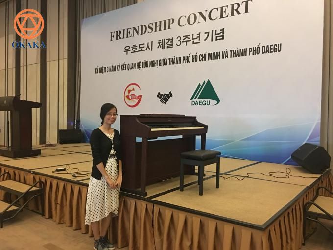 Chiều hôm nay, OKAKA đã đến giao đàn piano điện cho khách thuê phục vụ sự kiện kỷ niệm 3 năm ký kết quan hệ hữu nghị giữa TPHCM và TP Daegu (Hàn Quốc).