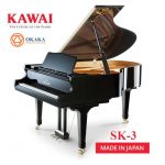 Trong dòng SK-series, đàn piano Shigeru Kawai SK-3 có chất lượng âm thanh phong phú, mang đến màn trình diễn tuyệt vời cho bất kỳ ngôi nhà, sảnh đường, nhà hát hay nhà thờ nào. Âm vực sống động tuyệt vời của SK-3 cũng rất thích hợp để phục vụ việc giảng dạy ở trình độ cao cấp và trình diễn trong phòng thu.