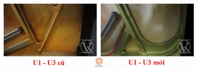 Những model cũ (trước năm 2002) vẫn được gọi là Yamaha U1 hoặc U3 nhưng ngoài tên model ra, thiết kế của nhiều bộ phận được sử dụng trong các model hiện tại khá khác với các model cũ. Hãy cùng OKAKA điểm danh xem đàn piano Yamaha U1 - U3 cũ có gì khác Yamaha U1 - U3 mới nhé!
