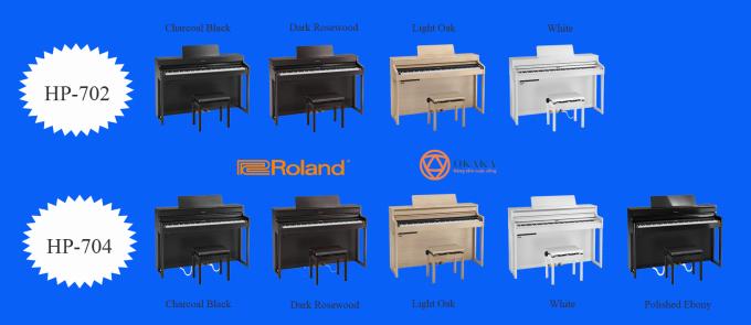 Roland tiếp tục tung ra 2 model đàn piano điện Roland HP-702 và HP-704 dành cho gia đình. Bài viết này sẽ giúp bạn tìm ra điểm giống nhau và khác nhau của 2 model.