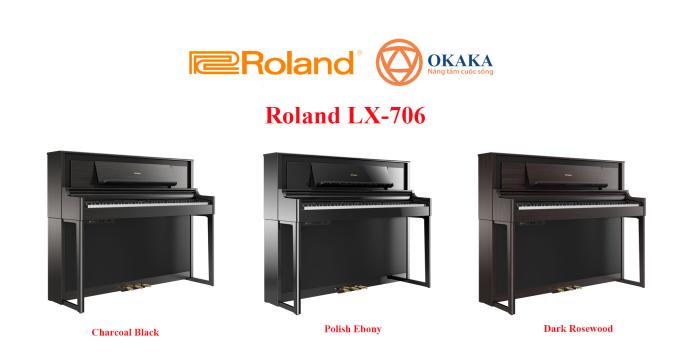 Đối với những người chơi say đắm dòng LX-700 series đang tìm kiếm sự cân bằng phù hợp giữa các tính năng và giá cả, đàn piano điện Roland LX-706 đáp ứng được gần như hầu hết khi mang đến cho bạn màn trình diễn chuyên nghiệp ở mức giá phù hợp.