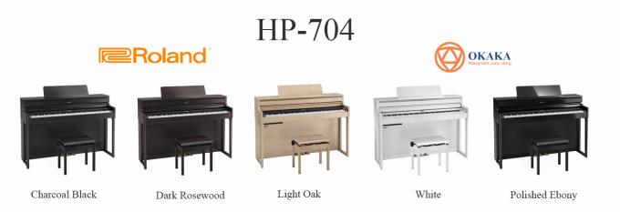 Đàn piano điện Roland HP-704 mới ra mắt hứa hẹn sẽ là model đàn piano điện gia đình hot nhất thị trường nhạc cụ Việt Nam và thế giới năm 2020 nhờ thiết kế hiện đại, âm thanh chân thực và nhiều tính năng thú vị đang chờ được khám phá.